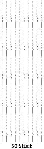 Novatool 50 Tomatenstäbe 150 cm x 5 mm Ø Tomatenspiralstäbe verzinkt Rankstäbe Tomatenstangen 150cm Tomaten Rankhilfe Pflanzstäbe Tomatenstab Pflanzständer Pflanzstecker Tomatenspiralstab 150