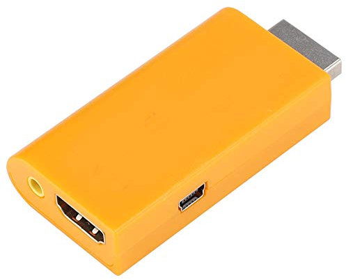 ASHATA till HDMI-konverteringsadapter, till HDMI-ljudkonverterare med anti-störningsgränssnitt, spelkonsolkonvertering, liten och lätt, plug and play