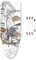 ZJBKX Bügelbrettbezug Mit Dicker Polsterung, Universal-Bügelbrettbezug, 100% Baumwolle, Schnellbügeln, Mit 4 Clips, Coffee Street 125x45