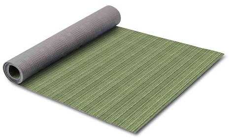 HomeLife Tappeto Cucina Antiscivolo Lavabile in Vinile 52X200 Made in Italy | Passatoia Antimacchia in PVC Interni ed Esterni Colorato Verde Melange | Tappeti Runner Lungo in Gomma [200 cm]