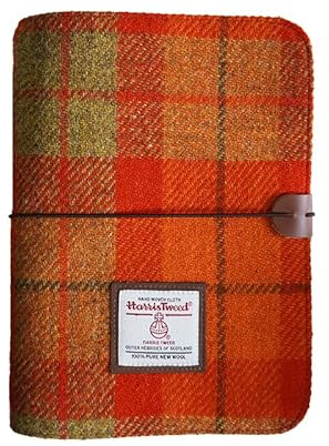 Organizador Harris Tweed A5 con 6 Anillas – Tapeta de Lana Suave Recargable, Carpeta para Hojas e Inserts A5, Cuaderno de Escritura con 80 Páginas (21x14,8 cm)