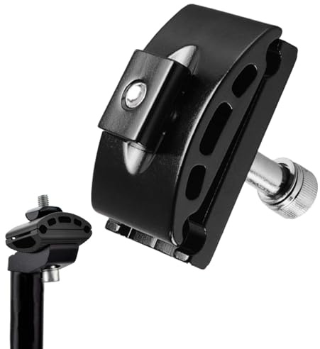 Tubo Sillín Cabeza, Aleación de Aluminio Bicicleta Solo Clavo Sentado Para Accesorios de Bicicleta, Tija de Sillín con un Solo Clavo, Negro