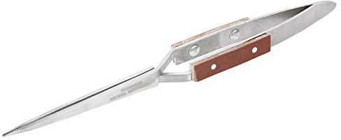 Pincettes Croisées Autobloquantes à Pointe avec Verrouillage en Acier Inoxydable, Pincettes à Souder Droites et Incurvées, Ensemble de Pincettes de Précision pour la Fabrication