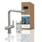 SCHÜTTE 99905 AQUASTAR PREMIUM Sprudelwasser-Spültischarmatur mit Kühl- und Filtersystem, 3 Wege Küchenarmatur, Osmose Wasserhahn, Küchenarmatur mit Wasserfilter gegen Kalkrückstände, Edelstahl