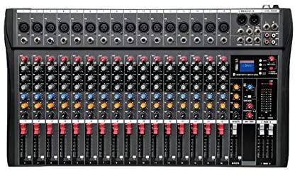 Controlador de DJ Grabación de escenario de computadora de mezclador de audio profesional USB Tarjeta de sonido Bluetooth DJ Modelo CT-60 CT-80 CT-120 CT-160 6 8 12 16 Canal Para luces de DJ, luces pa