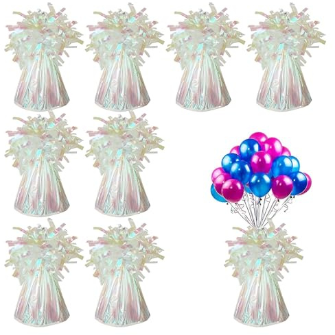 8PCS Heavy Balloon Weights, Helium Balloon Weights for Birthdays Parties, Events & Celebrations, Birthday Party Balloons Accessory, Rainbow