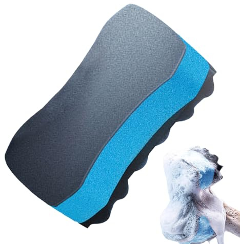 Spugna per la pulizia dell'auto – Spessa spugna per applicazione di camion e moto, superfici antigraffio con schiuma assorbente forte, smacchiatore per bagno, casa, barca, bici