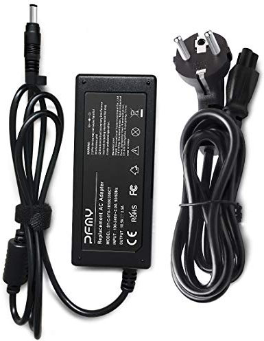 Portátil Netbook Adaptador Cargador Ordenador AC Adapter Charger para HP 500 510 520 530 540 550 610 615 620 625 Compaq EVO N400C N600C N610C N800C NC4200 NC6000 NC8000 NC8220 Laptop 18.5V 3.5A 65W