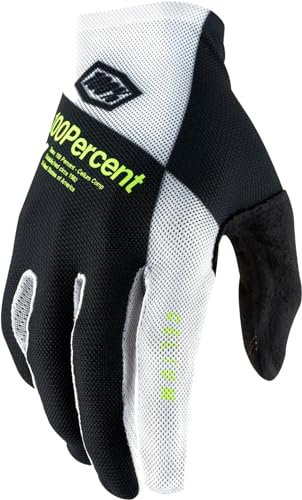 100% Celium Handschuhe schwarz/weiß Handschuhgröße XL 2021 Fahrradhandschuhe