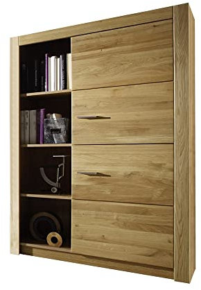 58 aufm Kessel Stauraumelement Janel 96x141x37 Stauraumschrank Wild Eiche/Asteiche massiv geölt 10063