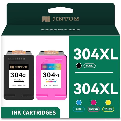 JINTUM 304 XL Druckerpatronen Multipack 304XL Ersatz für HP 304 druckerpatronen für DeskJet Envy 5000 5030 5010 5020 5032 5020 für HP Deskjet 3750 2630 2620 2622 3720 3730