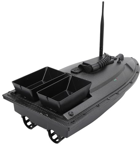 Ausla Bateau D'appât de Pêche RC avec Retour Automatique GPS Moteur, Bateau de Pêche télécommandé de 500 M pour Piscines et Lacs