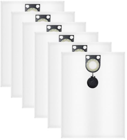 Vunanvu 15 PCS Bolsas para Aspiradora Compatible con Bosch GAS 25 L SFC, GAS 50 VPE SFC, Bolsa de Polvo para Aspiradora Universal, Bolsa de Aspiradora Compatible con Bosch - Repuestos 2605411167