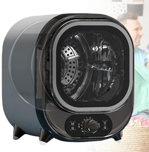Small table top Condenser Tumble Dryer with Stainless Steel Tub,Portable Front Load Compact Tumble Laundry,0.8kg Load Capacity For Countertop Or Wall Mounted Use 450W for Apartment, Dorm(A)