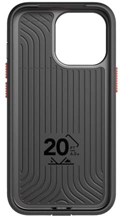 Tech21 T21-9202 Evo Max for iPhone 13 Pro – Ultra-Protective and Rugged Phone Case with 20ft Multi-Drop Protection, Dark Grey