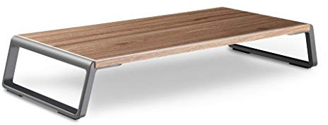 Laptop Stand Laptop Stand Monitor Stand Riser med metallfötter för dator bärbar TV LCD-display, Datorskärm Riser med skrivbord bords Organizer 20x9.45inch (Color : Brown)