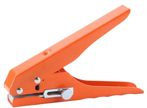 Punzonatrice Portatile 10 mm per Carta e PVC Foratrice Manuale Regolabile con Scala per Artigianato Bordatura Carte di Credito Pellicole Rigide Biglietti di Auguri Cartoncino Spesso