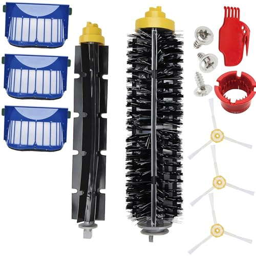 Retoo Ersatzteile für iRobot Roomba, Staubsauger Ersatz Zubehör Bürsten Reinigungsroboter 600 Serie 605 606 615 616 620 621 625 630 631 632 650 651 670 671 676 680 681 Zubehör mit kompatibel Teile