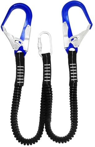 Yhsioaklo Harnais de sécurité anti-chute | Sangle en ruban résistant avec crochet | Harnais de sécurité avec corde rétractable - Pour chiens, enfants, construction, toit, escalade des arbres et voyage