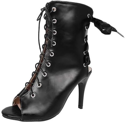 Decolleté Neri Donna,Decolleté con Fibbia Donna,Traspirante Stiletto Punta Elegante Abiti da Sera Sandali in Tessuto Mesh Aperto Imbottitura Comoda Tacco Basso Spesso Scarpe Tradizionali