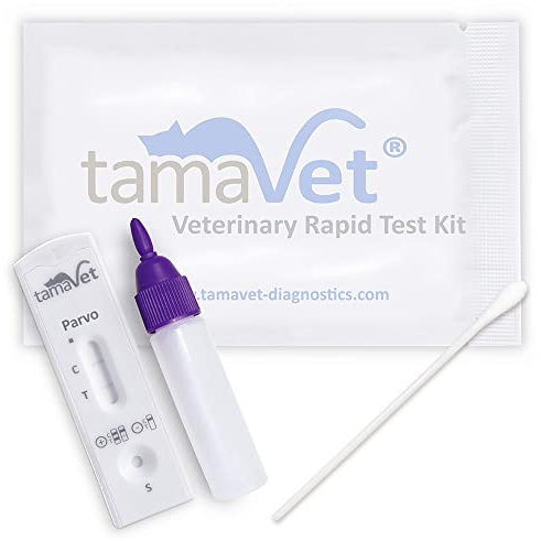 tamaVet® Schnelltest Parvovirus für Hunde und Katzen - Selbsttest zum Nachweis von Parvovirose