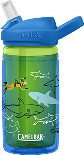 Camelbak Eddy+ Kids Insulated Bottles - Scuba Sharks, 0.4 Litre/14 oz