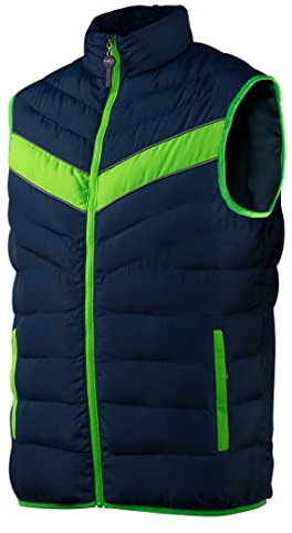 NEO TOOLS Herren Arbeitsweste, Stehkragen, ärmellos, in Gr. S-XXXL, gesteppt und warm wattiert, Obermaterial, Innenfutter und Füllung 100% Polyester, wasserdicht, konform mit EN ISO 13688:2016