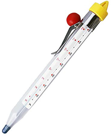 Yardwe 1pièce Thermomètre à Sucre Et Aliments Avec Clip Thermomètre Précis Pour Pâtisserie Confitures Et Sirops Outil De Cuisine Sécurisé Couleurs Assorties