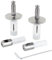 Ideal Standard - Multi Suites, Set di cerniere per sedile copriwater a chiusura rallentata serie 21 in acciaio inox, T2955BJ, Cromato