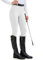 H.MILES Reitleggings Damen Vollbesatz High Waist Elastische Reithose Damen mit Handytasche Gürtelschlaufen Weiß M