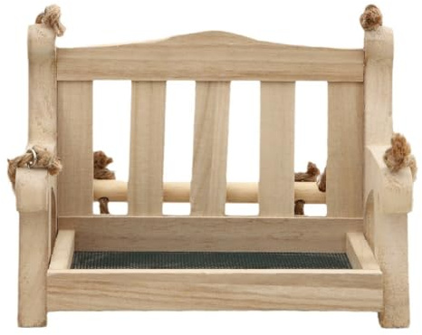Fzzuzdlap Mangeoire à Oiseaux D'Extérieur en Bois, Mangeoire Automatique Suspendue pour Balcon, Villa, Jardin, Mangeoire à Oiseaux, Mangeoire à Colibris