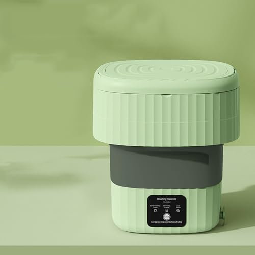 Lavatrice portatile e asciugatrice centrifuga da 9 l, compatta per vestiti per bambini, biancheria intima e piccoli oggetti, design pieghevole ed ecologico per appartamenti, dormitori e camper