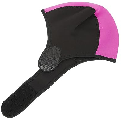 Toyvian Neoprene Rubber Diving Hood Cold Swimming Cap for Outdoor Diving and Swimming Elastic Warm Bathing Hat with Ponytail Coverage Lightweight and Comfortable Head Cover