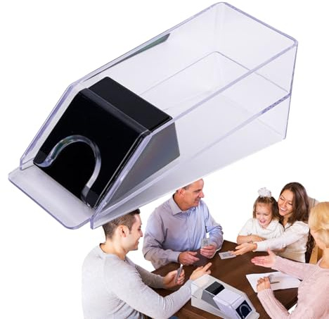 Blackjack Dealing Shoe - Distributeur de cartes multi-deck - Durable et réutilisable - Accessoire de table de qualité pour jeux de société, soirées de poker et divertissement familial
