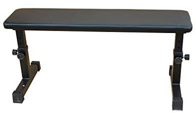 aokung Mufti-Functional Adjustable Height Utility Flat Weight Bench for Strength and Abdominal Training, Exercise Dumbbell Bench for Daily use.