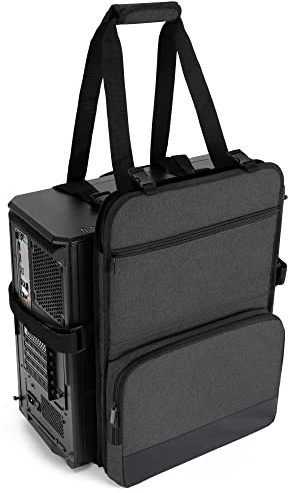 Trunab Custodia Computer Fisso Borsa Porta Desktop, Nero