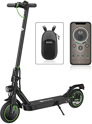 Electric Scooter Adults, isinwheel S9 Pro Portable E Scooter with App Control, 25km Long Range, 350W Motor, Fast 25km/h, 8.5-inch Solid Tires Electric Scooters for Adults & Teen Max Load 264 lbs