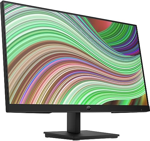 HP V24v G5 - Monitor de 24 Full HD (1920 x 1080, 75Hz, 5ms, 16:9, AMD FreeSync, Low Blue Light, HDMI, VGA, DisplayPort, Joypad OSD, Antirreflejo, Inclinación Ajustable, Altavoces) Negro