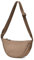 ANYWN Crossbody Bag Damen Halbmond Schultertasche, Hobo Casual Crossbody Bag, Einfarbige Tragbare Halbmond-Tasche Umhängetasche mit verstellbarer Schultergurt Braun
