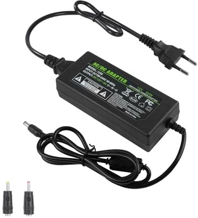 OFFCUP Transformador, 12V 5A Adaptador de Corriente 60W, Fuente de Alimentación Transformador Voltaje para Tiras de luz LED, CCTV, cámaras, Cajas de TV, parlantes, enrutadores, tabletas, etc.