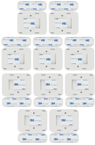 Simplisafe - Adesivo per sensore di contatto compatibile, nastro magnetico di ricambio, funziona con sensori di allarme per porte, finestre, pareti, facile da montare, senza tagliare, staccare e