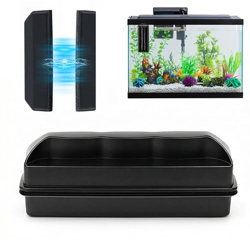 SHIQUAN Aimant Aquarium Nettoyage, Nettoyage Vitre Aquarium, Magnetic Fish Tank Algues Cleaner, Accessoire Aquarium, pour Le Nettoyage du Verre d'une épaisseur de ≤6 mm