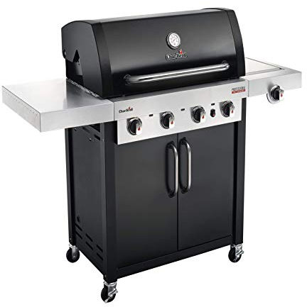 Char-Broil Professional Serie 4400 B: Barbacoa de Gas de Cuatro quemadores con tecnología TRU-Infrared™ y Quemador Lateral, Acabado en Negro.