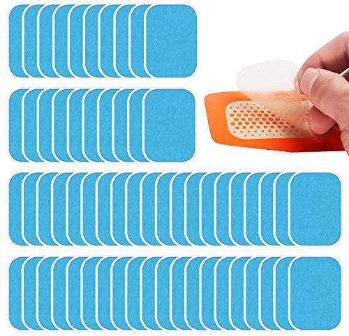 Dreamtop 60 Stück EMS Gel Pads Bauchmuskeltrainer Gel Pads Muskelstimulator GelPad Abs Trainer Ersatz Gel Pads Hydrogel Pads für EMS Trainer Bauchtrainer Elektrische Muskelstimulation