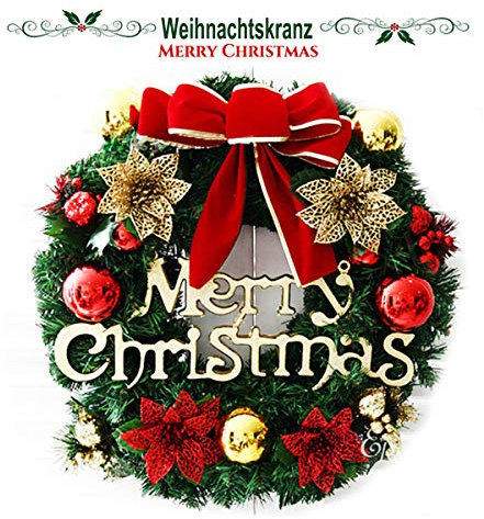 TheStriven Weihnachtsgirlande Kränze Natürliche Girlande Haustür Kränze Kreativ Weihnachten Türkranz Weihnachten Dekoration Weihnachtskranz Weihnachtsdekoration für Einkaufszentren Schaufenster