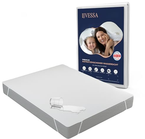LIVESSA Matratzenschoner 70x140 Baby wasserdicht-Matratzen-Schutzhülen, wasserdichte Matratzenauflage, Mit Elastisch Eckbändern, Oeko-TEX Zertifiziert, matratzenschoner 90 x 200
