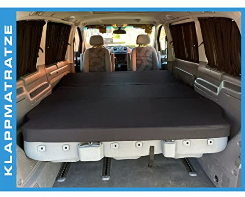 BREMER SITZBEZÜGE Klappmatratze kompatibel mit Renault Trafic Opel Vivaro A Nissan Primastar Faltmatratze Camping zubehör Camper zubehör Wohnmobil Zubehör Matratze Schlafauflage Schlafschön