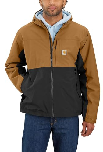 Carhartt Men's Monterey Jacket, Carhartt Brown/Black, X-Large