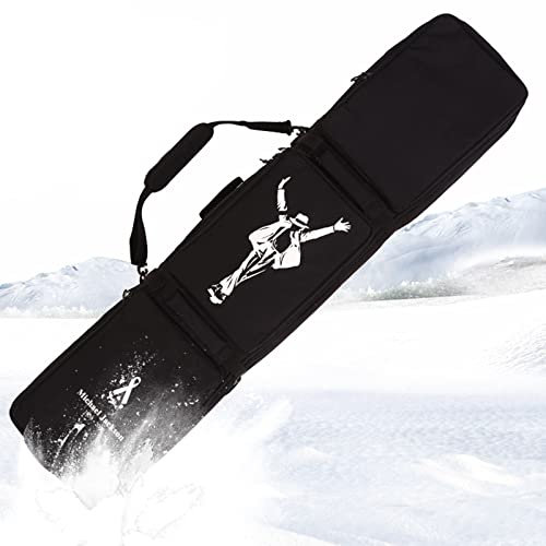 Multifunktions-Snowboardtasche mit großem Fassungsvermögen und Rädern, verschleißfest und wasserdicht, gepolstert, Skitasche, 3 Staufächer, Reise-, Kletter-, Campingtasc
