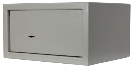Möbeltresor Safe Tresor Geldschrank Wandtresor Wandsafe Schlüssel Wertsachen S2 - silber